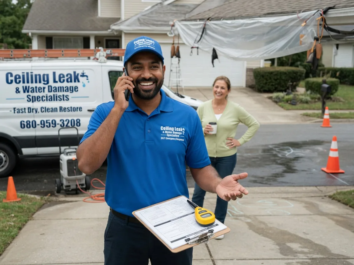 Ceiling Leak Cleanup Evansdale, IA FAQs